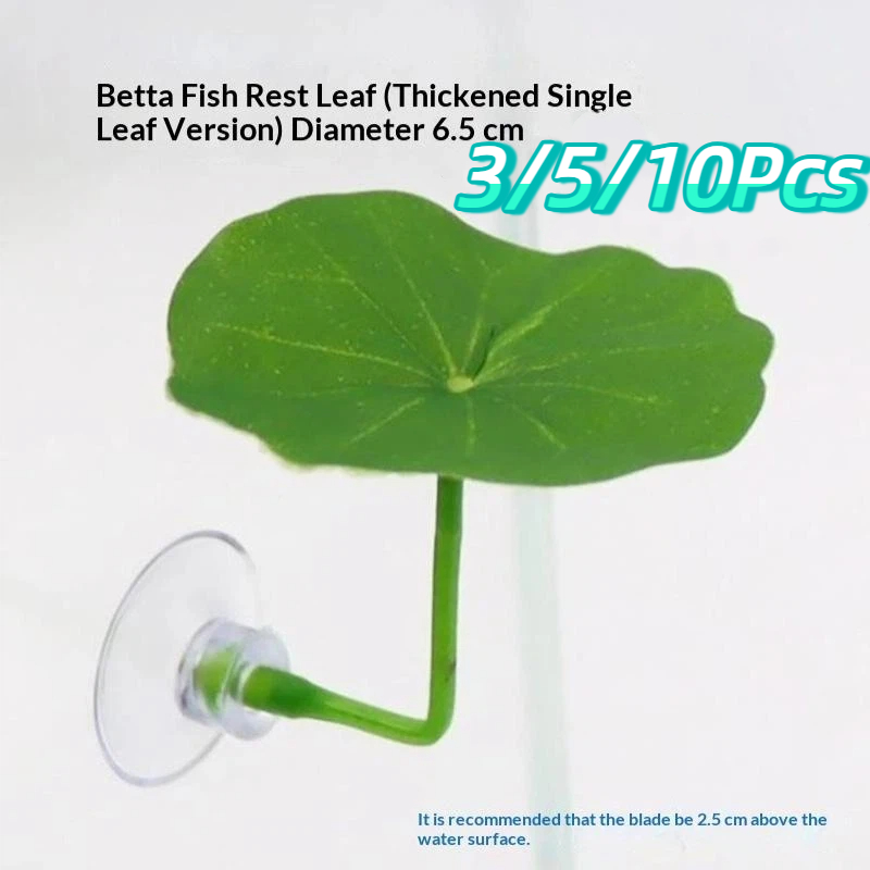 Planted Aquarium Betta - 3/5/10 PCS Plastic Betta Rest Leaf