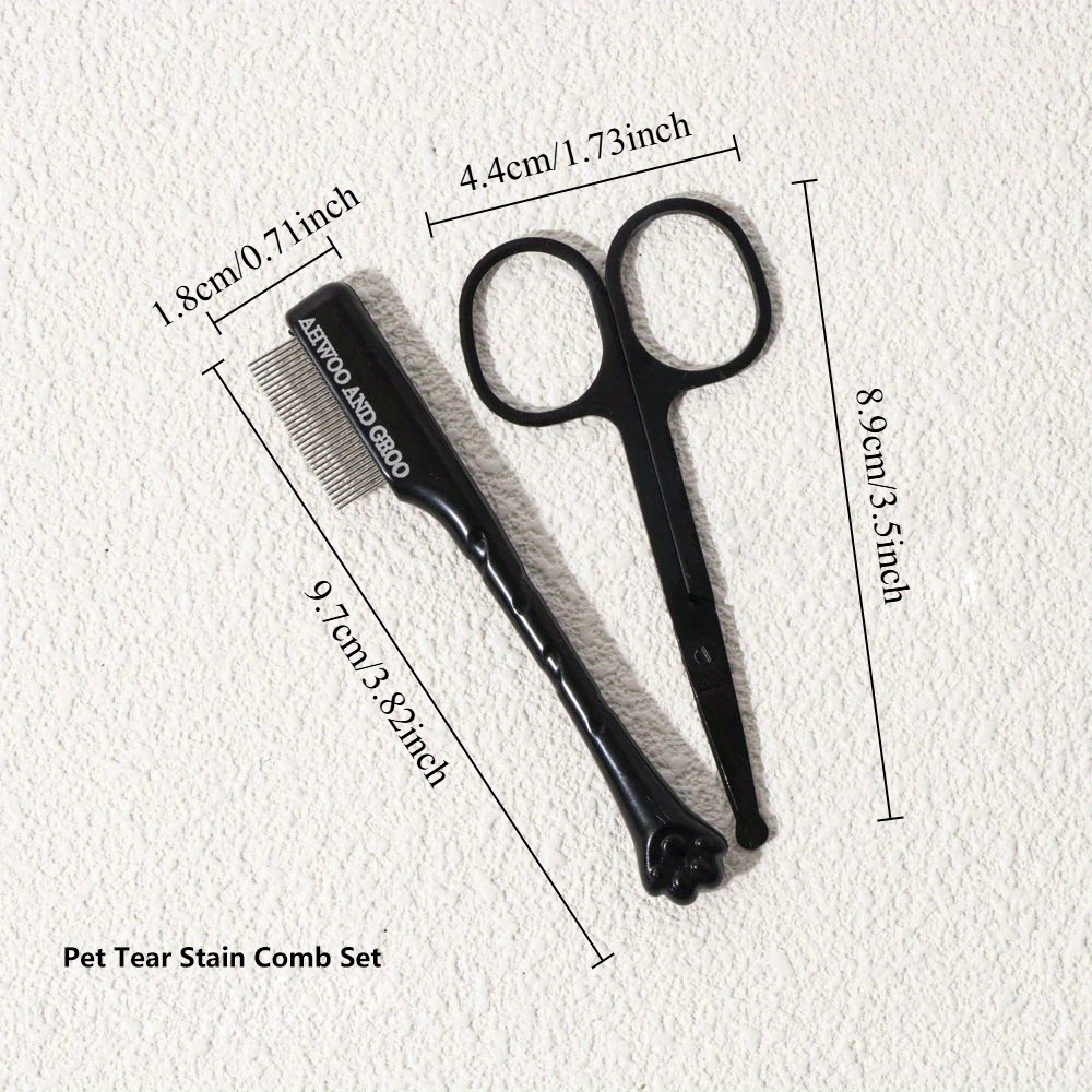 Pet Facial Cleaning Comb Set R - Trimming Scissor Set recension och pris