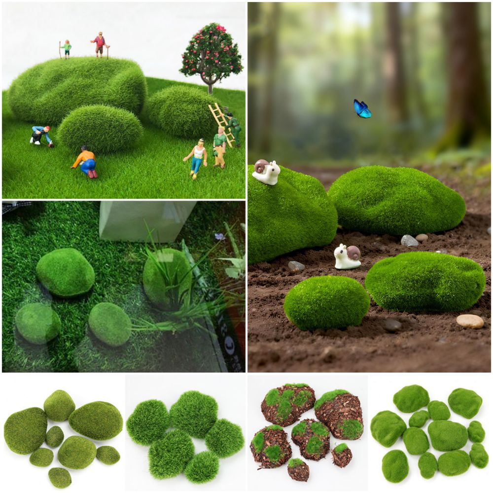 2/4/6/10PCS Green Artificial M - Planted Aquarium Moss recension och pris