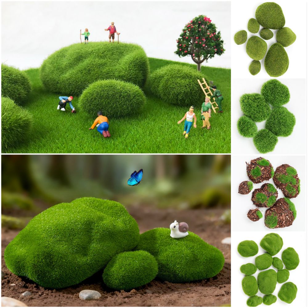 2/4/6/10PCS Green Artificial M - Planted Aquarium Moss recension och pris