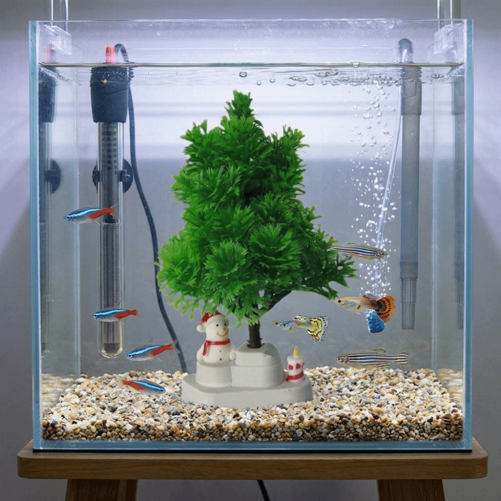 Plastic Christmas Tree Fish Ta - Aquarium Planted Tree recension och pris