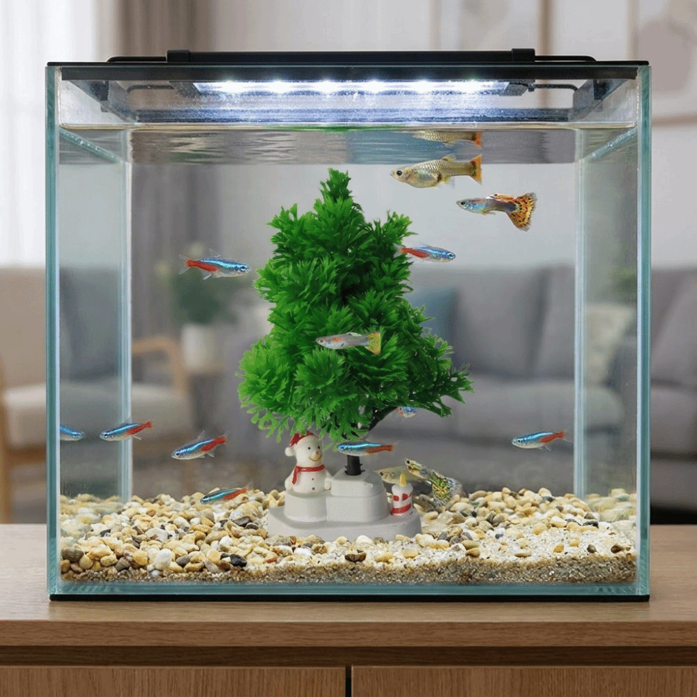Plastic Christmas Tree Fish Ta - Aquarium Planted Tree recension och pris
