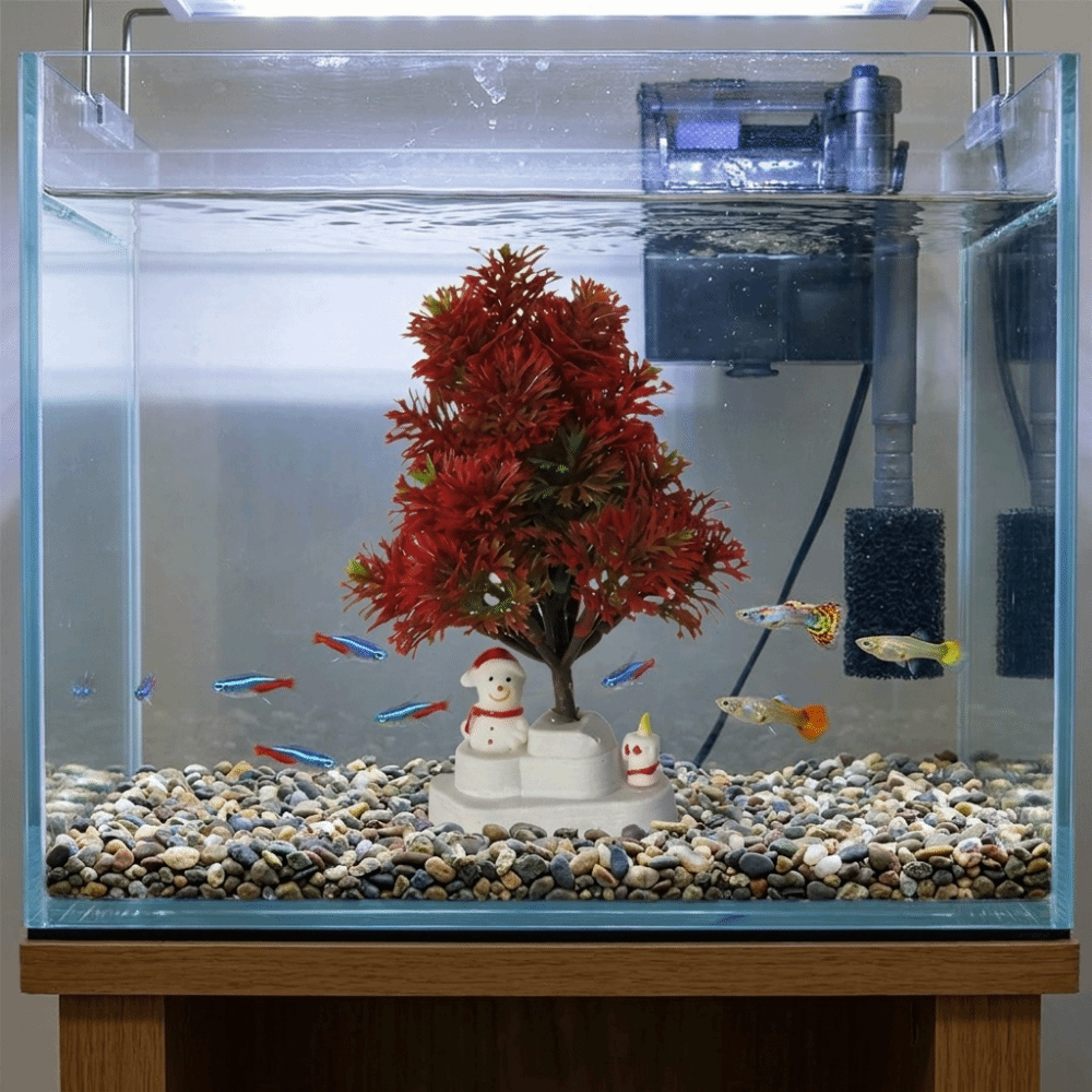 Plastic Christmas Tree Fish Ta - Aquarium Planted Tree recension och pris