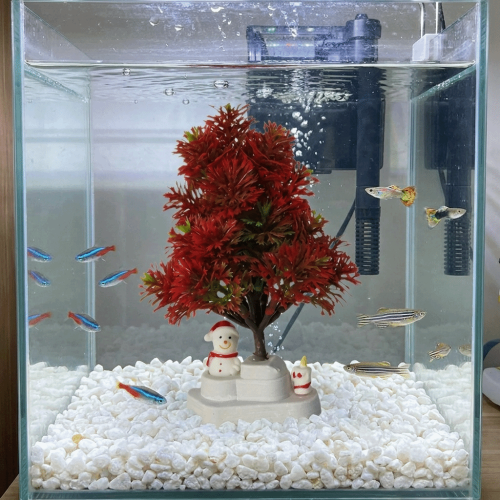 Plastic Christmas Tree Fish Ta - Aquarium Planted Tree recension och pris