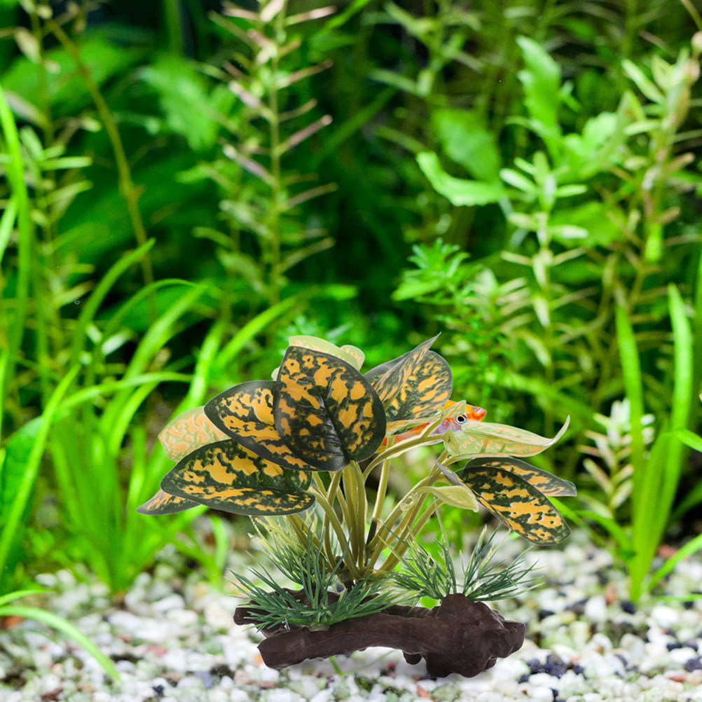 2Pcs Realistic Artificial Aqua - Planted Aquarium For Goldfish recension och pris