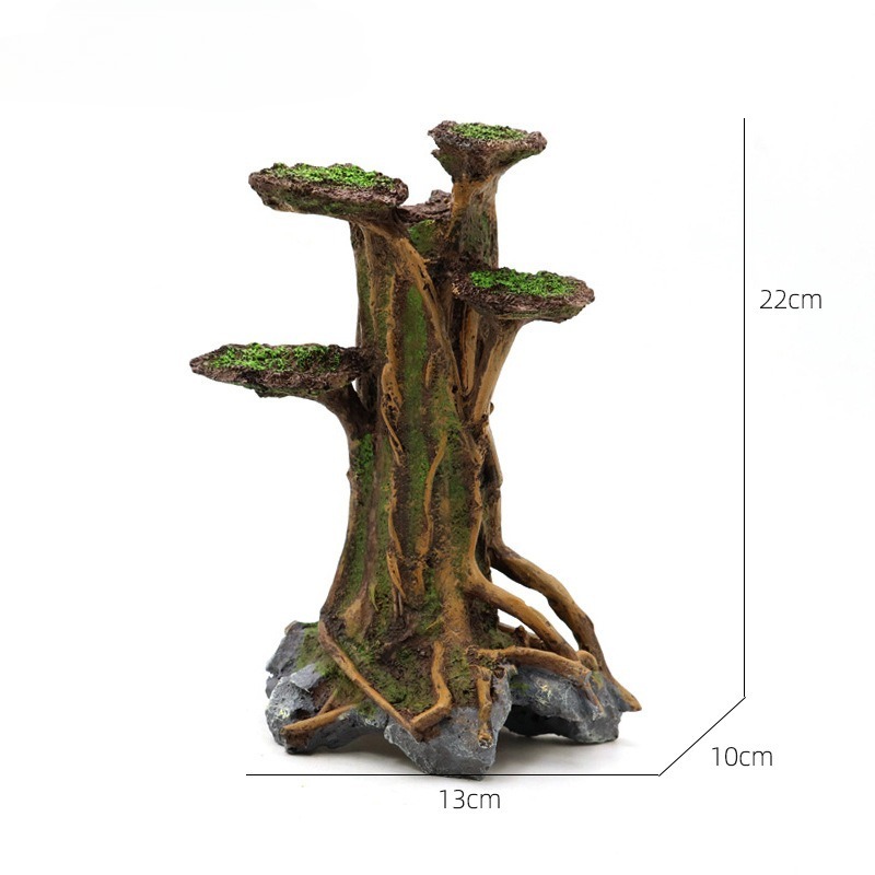 Artificial Moss Tree Driftwood - Aquarium Planted Tree recension och pris