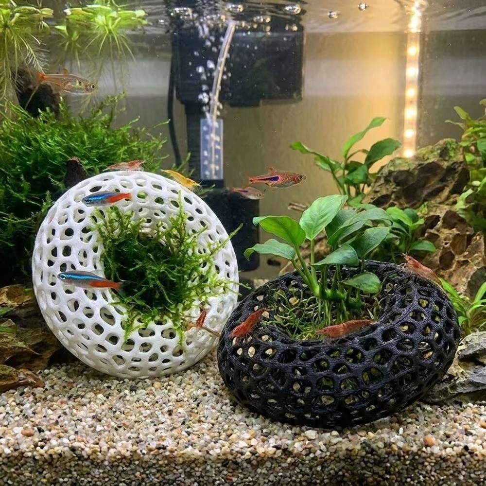 3D Printed Fish Shrimp Hiding  - Planted Aquarium Moss recension och pris