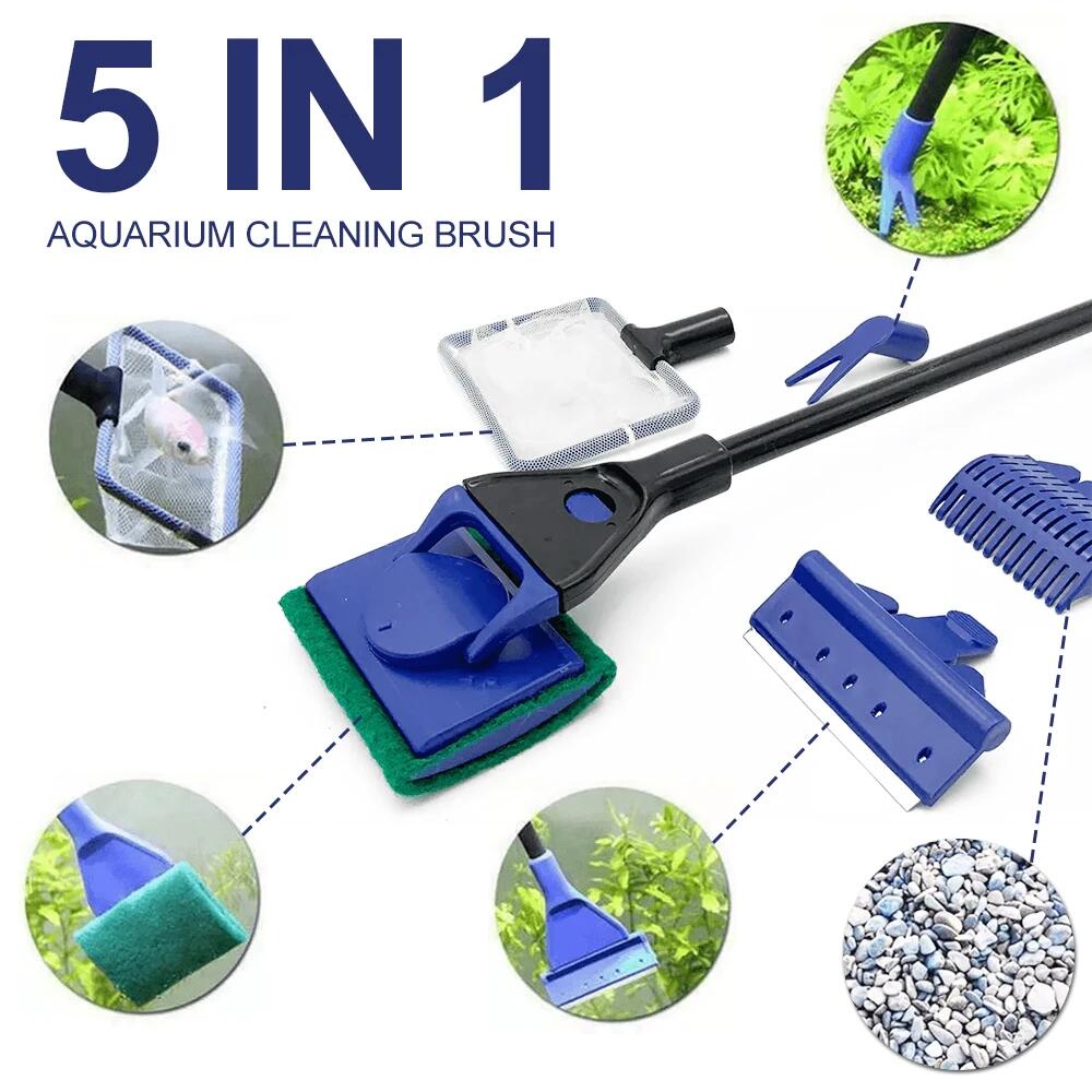 5in1 Aquarium Cleaning Tool Pl - Aquarium Plant Gravel recension och pris