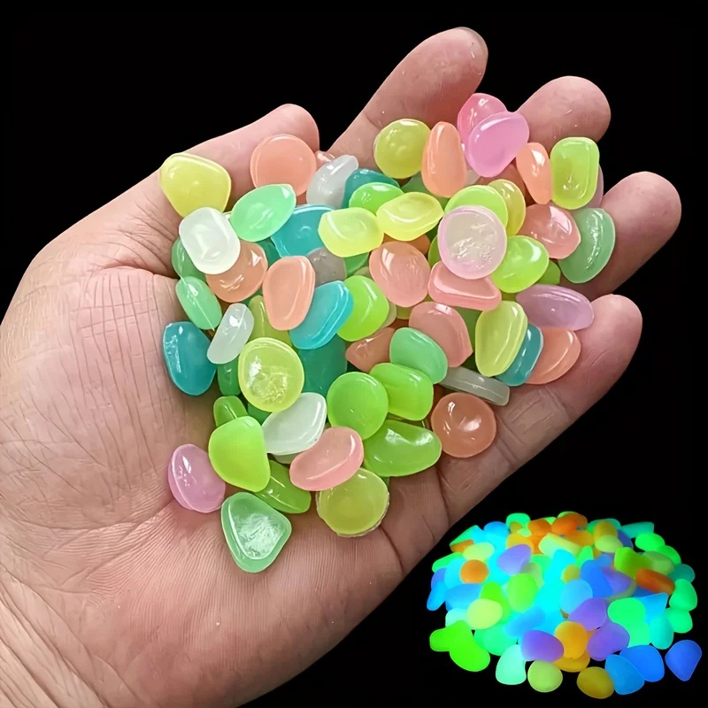 50-200pcs Glow in The Dark Peb - Planted Aquarium Equipment recension och pris