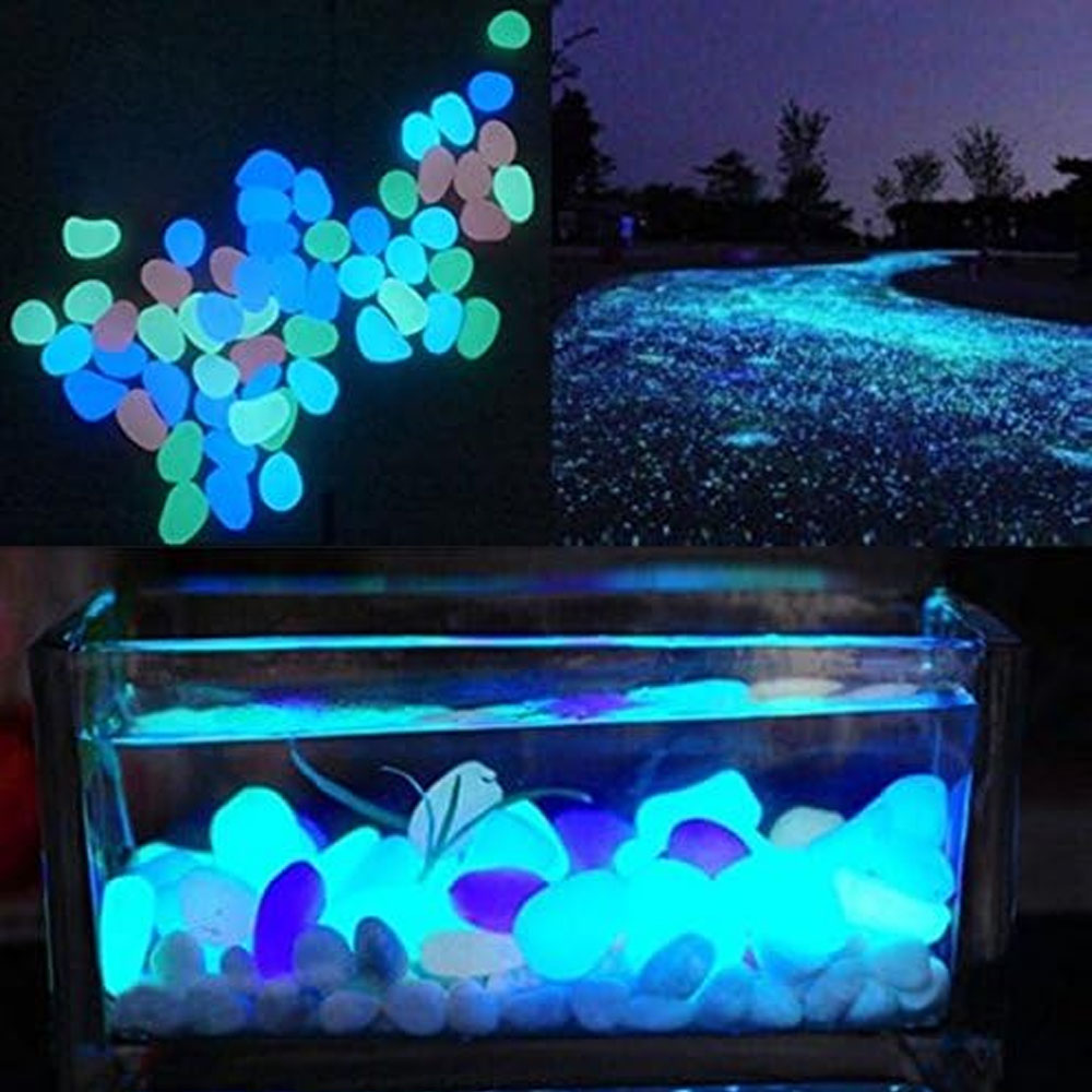 Fish Tank Rocks Glow Blue Pebb - Planted Aquarium Equipment recension och pris