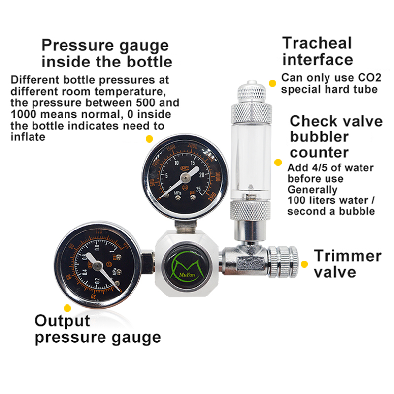 Aquarium CO2 Regulator Magneti - Planted Aquarium Equipment recension och pris