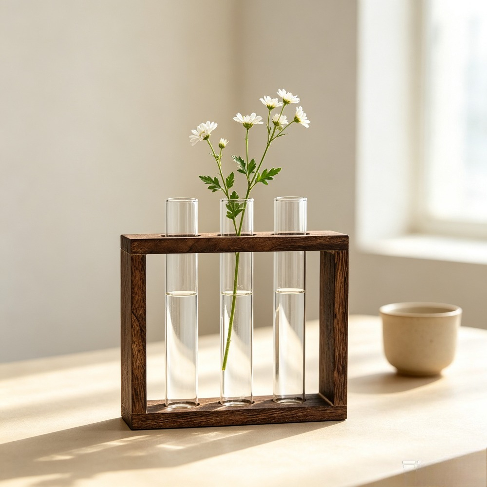 Wood Stand Test Tube Vase Clea - Tissue Culture Plant recension och pris