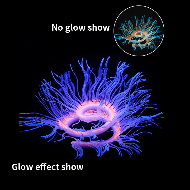 Soft Silicone Sea Anemone Cora - Aquarium Plant Gel recension och pris