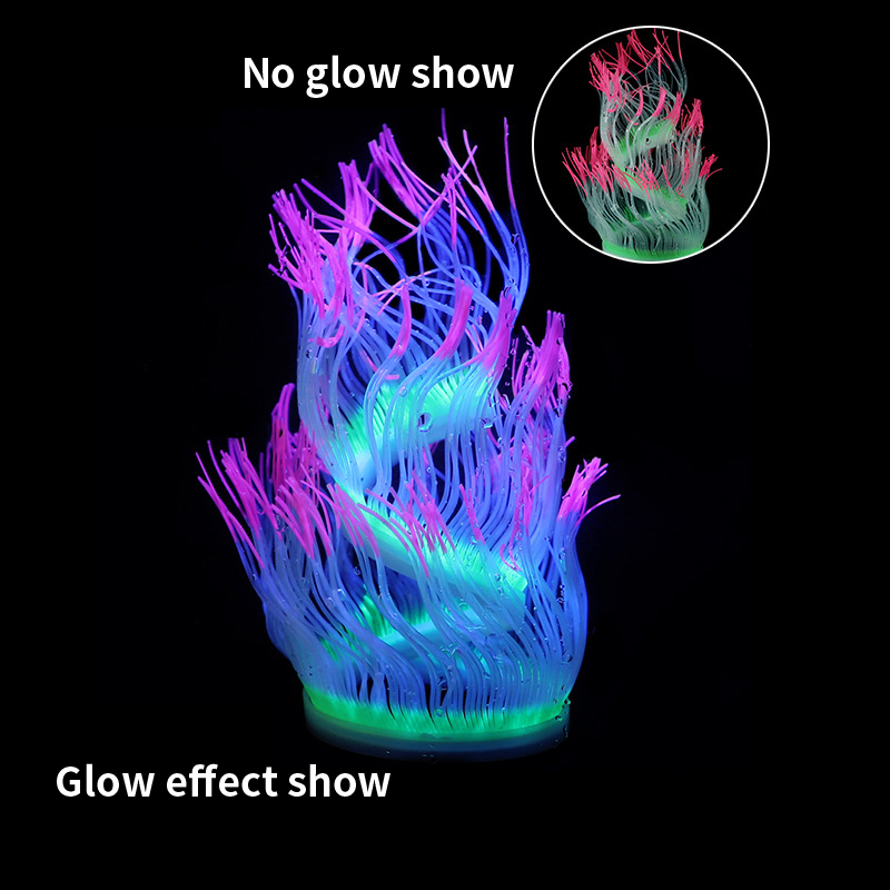 Soft Silicone Sea Anemone Cora - Aquarium Plant Gel recension och pris