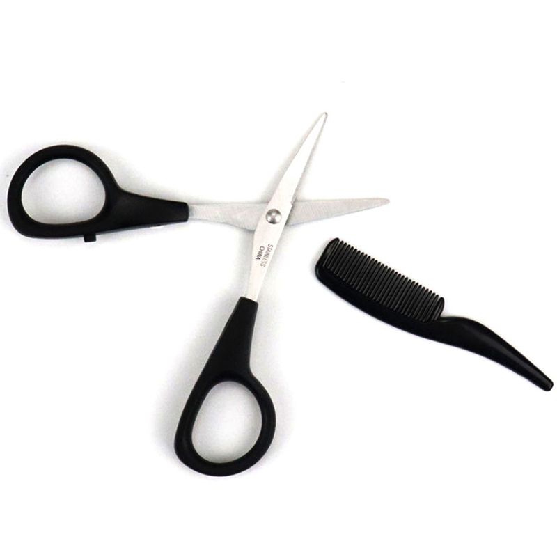 ·1Pc Mens Beard Mustache Comb  - Trimming Scissor Set recension och pris